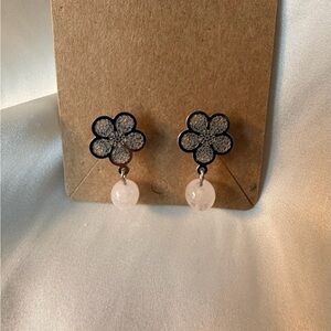 Elegant Floral Drop Earrings